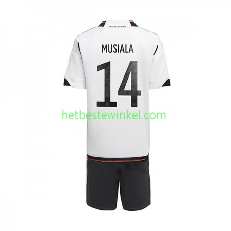 Duitsland Musiala 14 Voetbalshirts Kind Thuis WK 2022(+ Korte broeken)